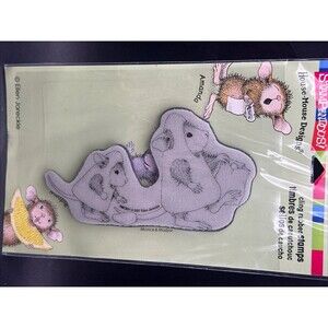 House Mouse  Trick Or Treat Candy Corn Treats Halloween Cling Rubber Stamps